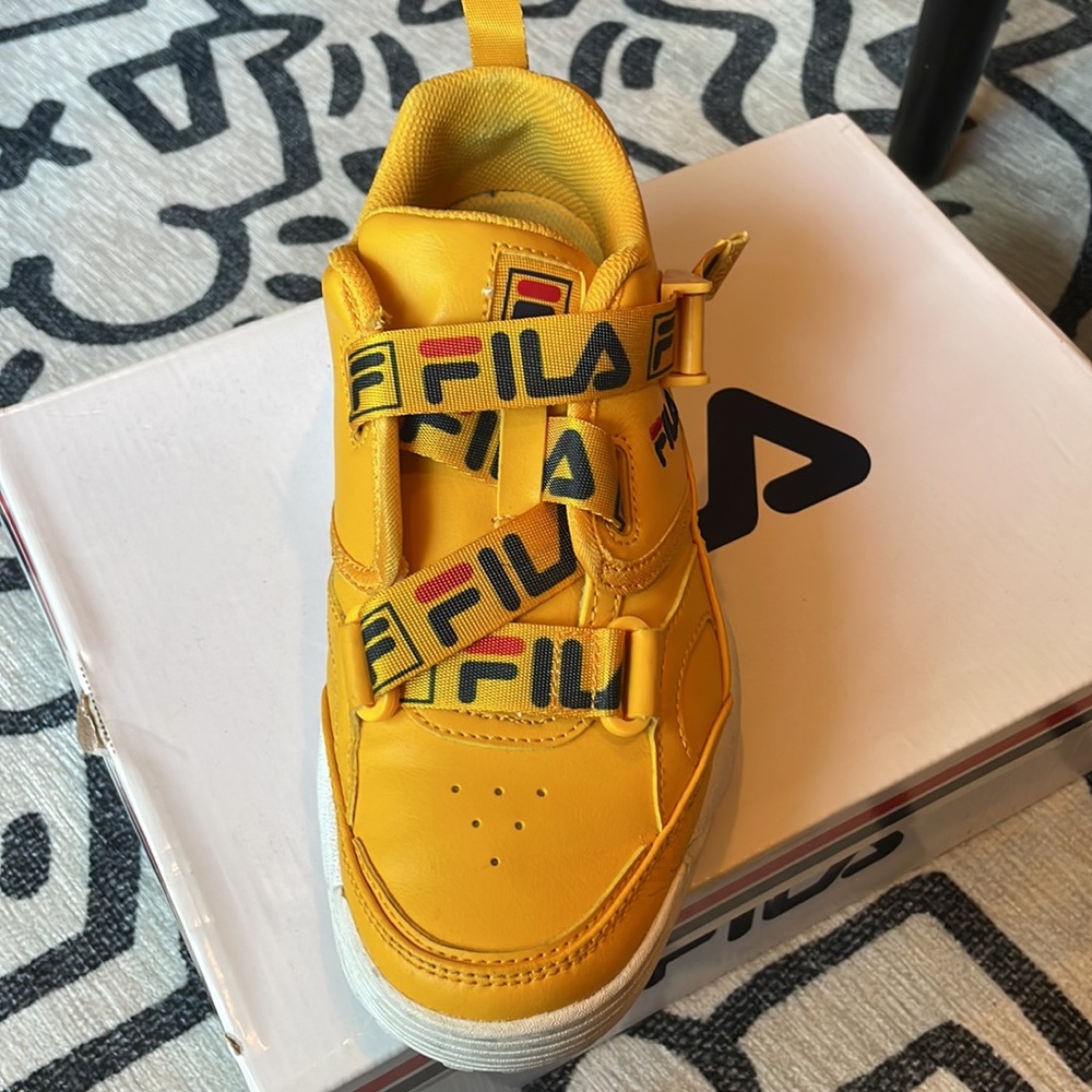 Womens Yellow Fila Sneakers